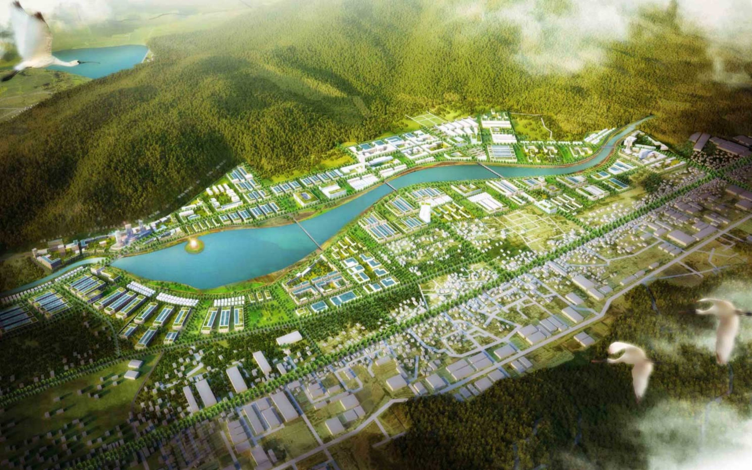 Hình ảnh dự án khu đô thị Long Vân của tập đoàn Nhơn Tân - cơ sở hạ tầng