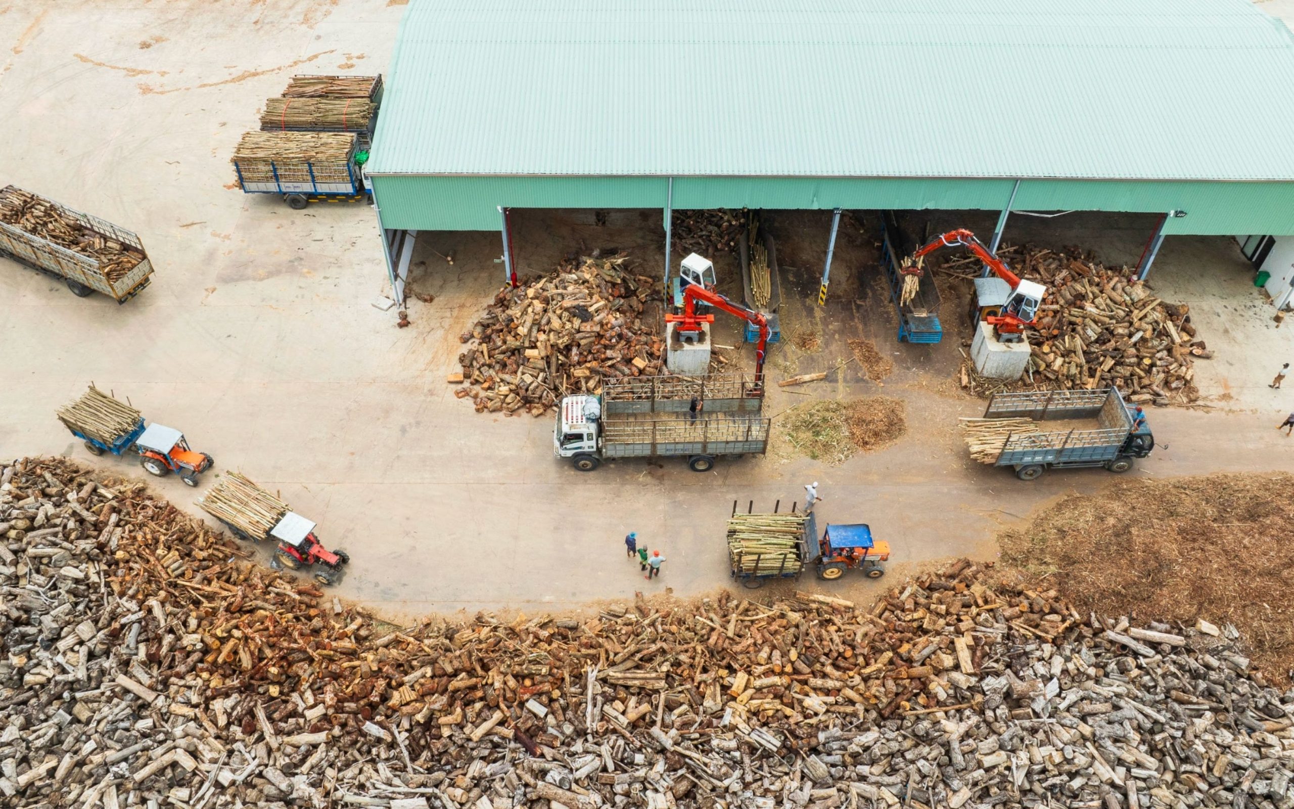 Xưởng chế biến sản xuất viên nén gỗ của tập đoàn Nhơn Tân tại Gia Lai
