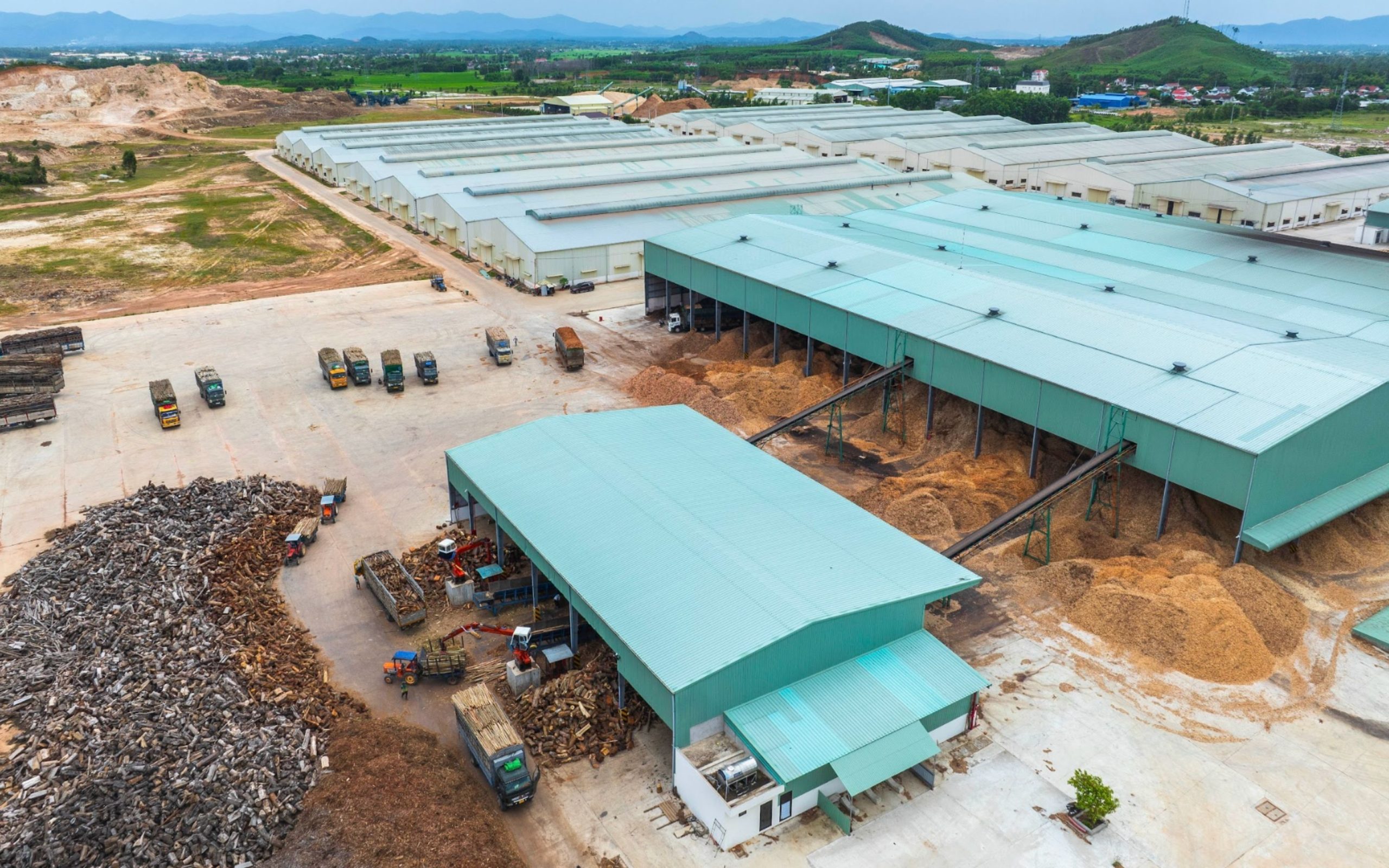 Nhà máy chế biến sản xuất viên nén Nhơn Tân