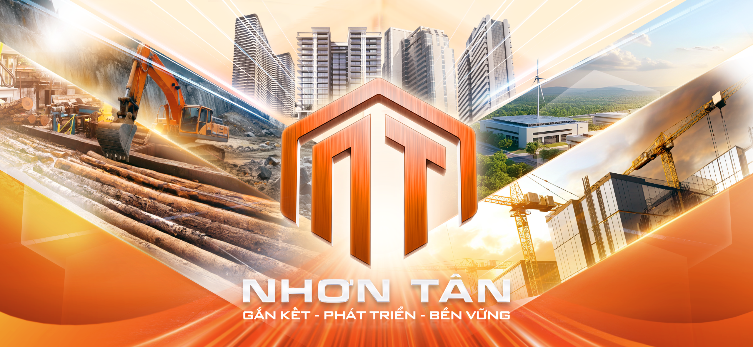 Logo của Nhơn Tân Group - Công ty mẹ của Xây dựng và Đầu tư hUD405 - Bình Định